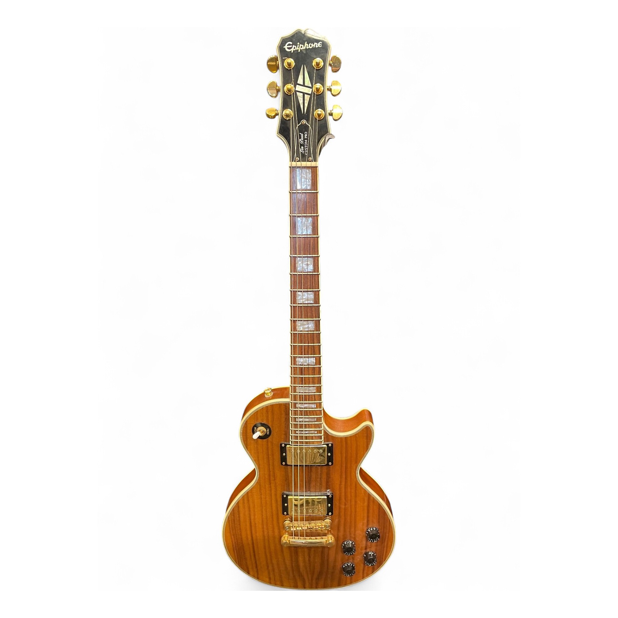 【値下中！】【美品】Epiphone Les Paul Custom koa Used Epiphone Les Paul Custom Pro Koa Solid Body Electric