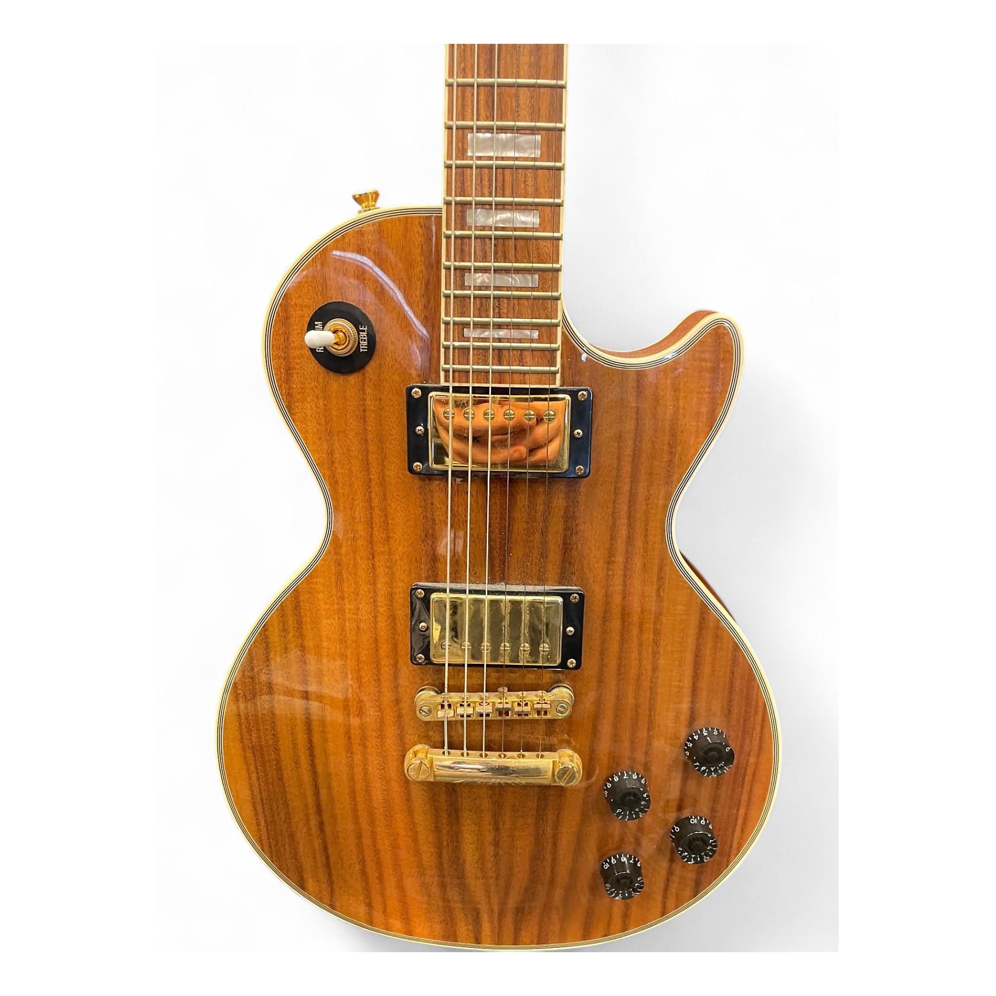 Used Epiphone Les Paul Custom Pro Koa Solid Body Electric