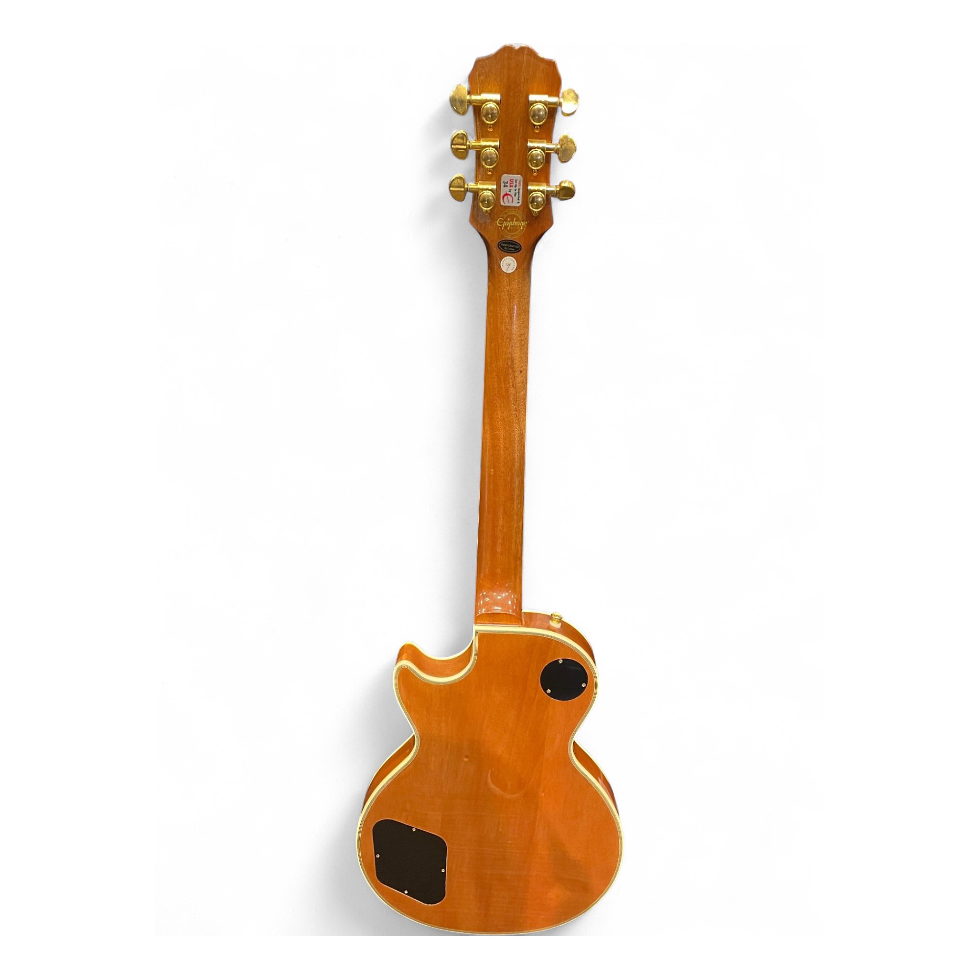 ギター Epiphone Les Paul Custom Pro koa Epiphone Les Paul Custom Pro Koa Electric Guitar - Natural