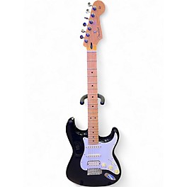 Used Fender Player Stratocaster Black and White Solid Body Electric Guitar