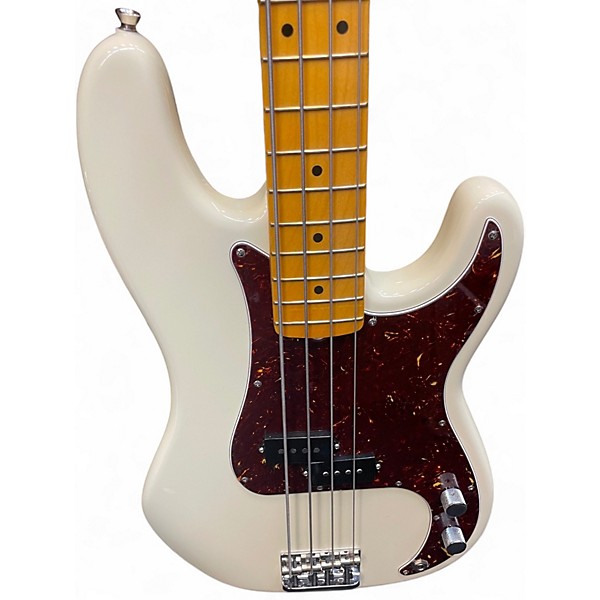 Used Fender American Professional II Precision Bass Pearl White Electric Bass Guitar