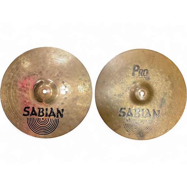 Used SABIAN 14in PRO HI HAT PAIR Cymbal