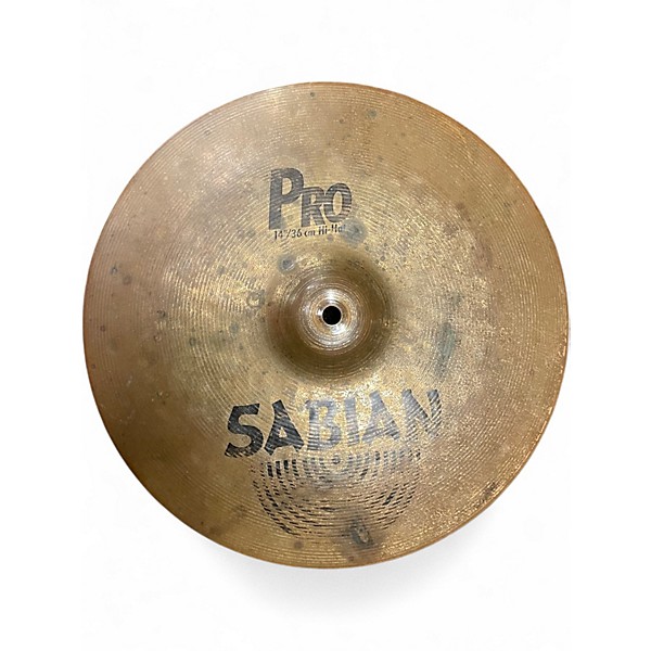Used SABIAN 14in PRO HI HAT PAIR Cymbal