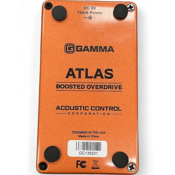 Used GAMMA Atlas boosted overdrive Effect Pedal