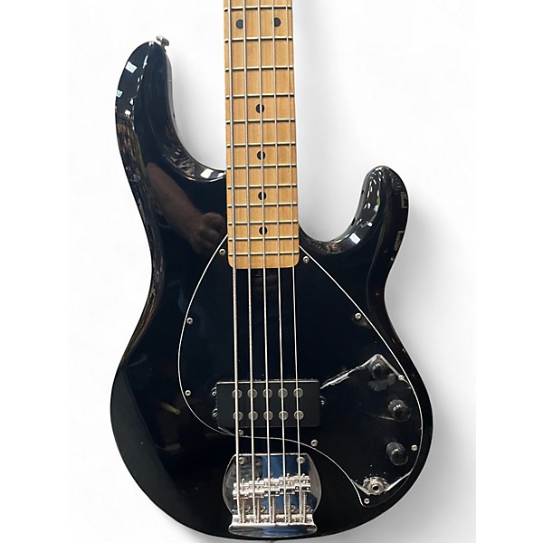 Used Sterling by Music Man Stingray 5 Black Electric Bass Guitar