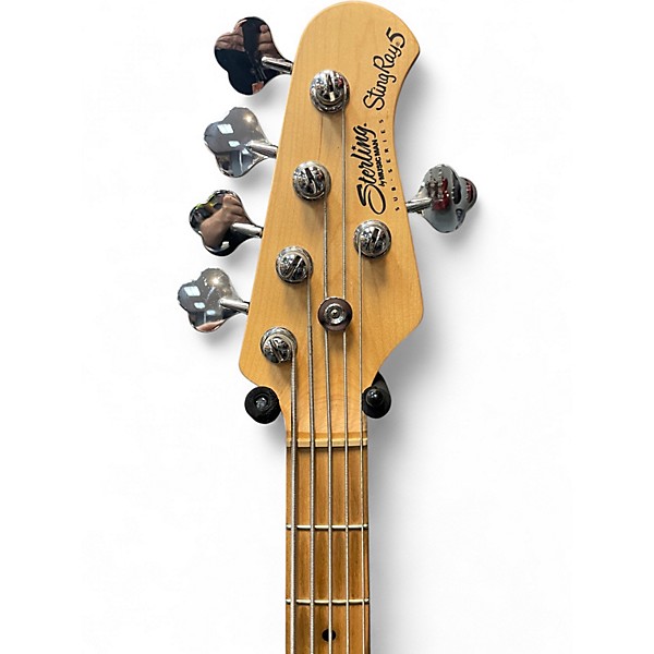 Used Sterling by Music Man Stingray 5 Black Electric Bass Guitar