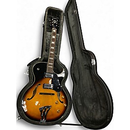 Used Washburn J3 Jazz Florentine 2 Color Sunburst Hollow Body Electric Guitar
