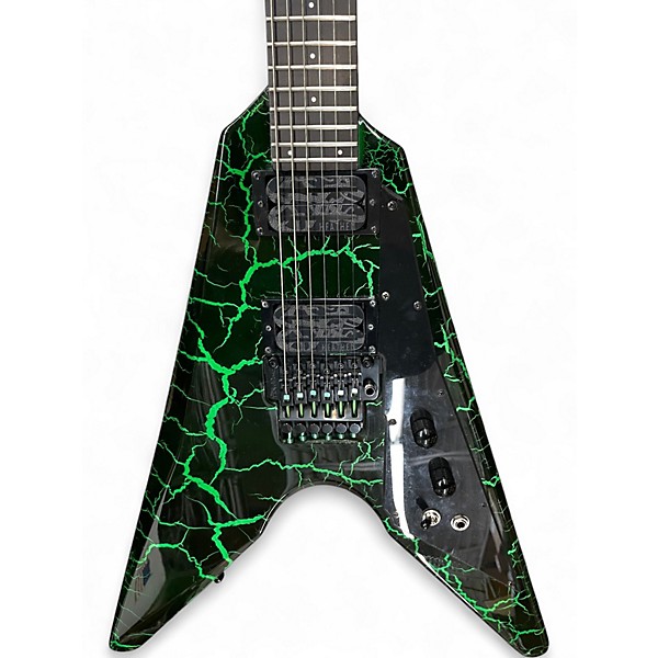 Used Dunable Guitars ASTEROID  GREEN CRACK Solid Body Electric Guitar
