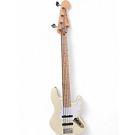 Used Squier Affinity Jazz Bass V 5 String White Electric Bass Guitar