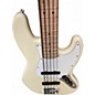 Used Squier Affinity Jazz Bass V 5 String White Electric Bass Guitar