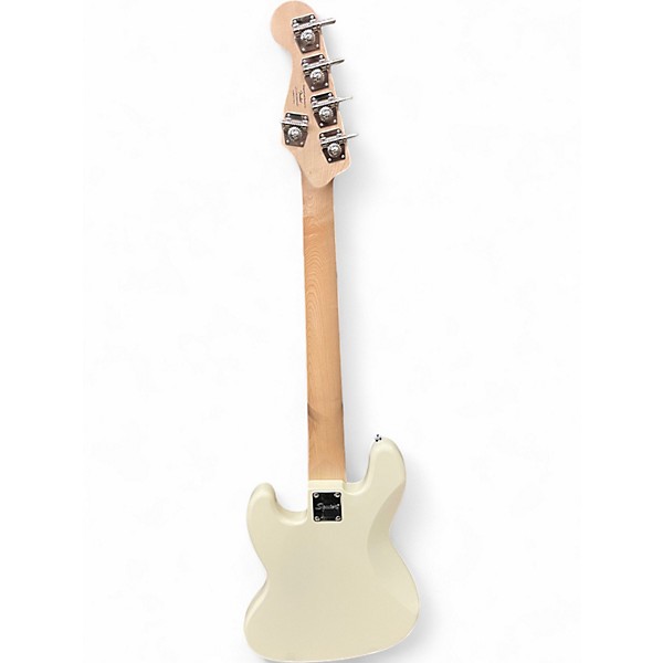 Used Squier Affinity Jazz Bass V 5 String White Electric Bass Guitar