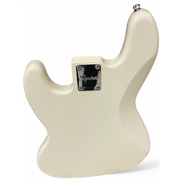Used Squier Affinity Jazz Bass V 5 String White Electric Bass Guitar