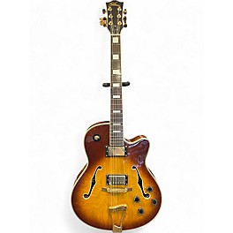 Used Stellar hollow body single cut Tobacco Burst Hollow Body Electric Guitar