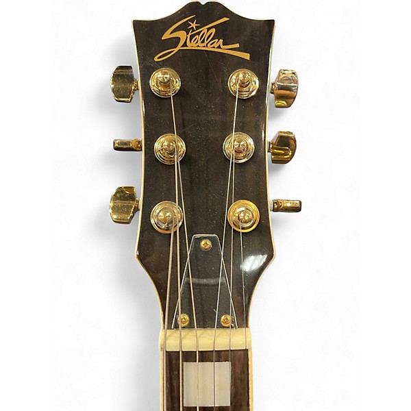 Used Stellar hollow body single cut Tobacco Burst Hollow Body Electric Guitar