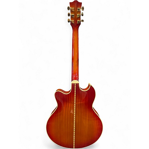 Used Stellar hollow body 3 Color Sunburst Hollow Body Electric Guitar