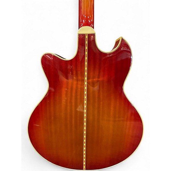 Used Stellar hollow body 3 Color Sunburst Hollow Body Electric Guitar