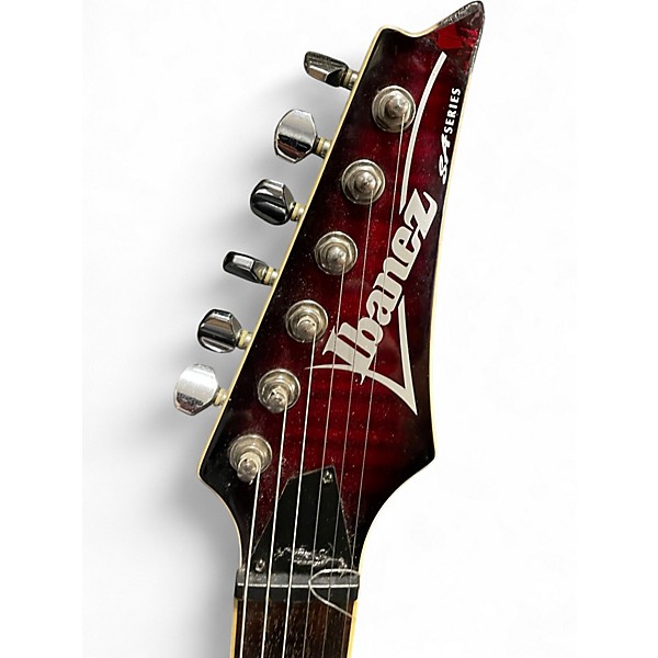 Used 2006 Ibanez SAS36FM Trans Crimson Red Solid Body Electric Guitar