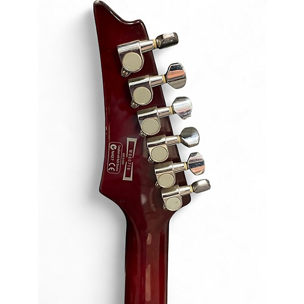 Used 2006 Ibanez SAS36FM Trans Crimson Red Solid Body Electric Guitar