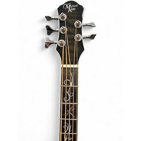 Used Michael Kelly MKD5SSBSFR Trans Black Acoustic Bass Guitar