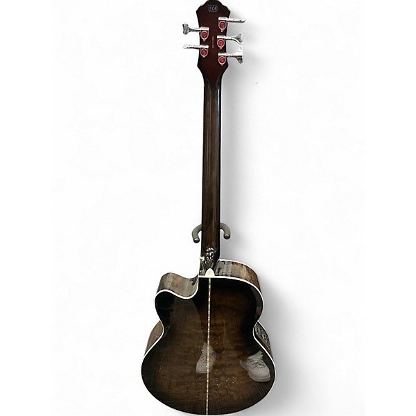 Used Michael Kelly MKD5SSBSFR Trans Black Acoustic Bass Guitar