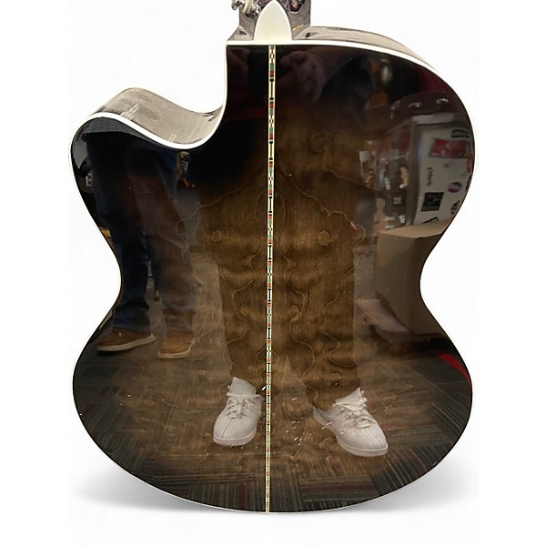 Used Michael Kelly MKD5SSBSFR Trans Black Acoustic Bass Guitar