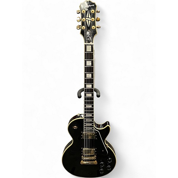 Used Epiphone Les Paul Custom Pro Black Solid Body Electric Guitar