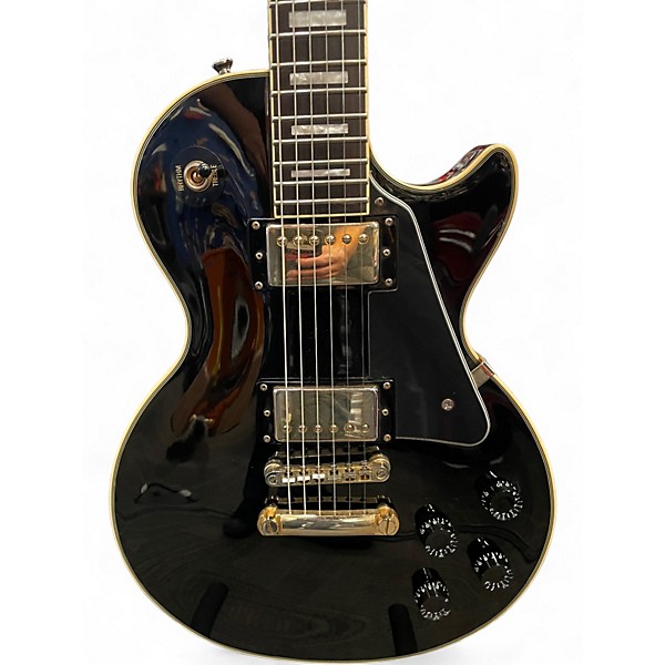 Used Epiphone Les Paul Custom Pro Black Solid Body Electric Guitar