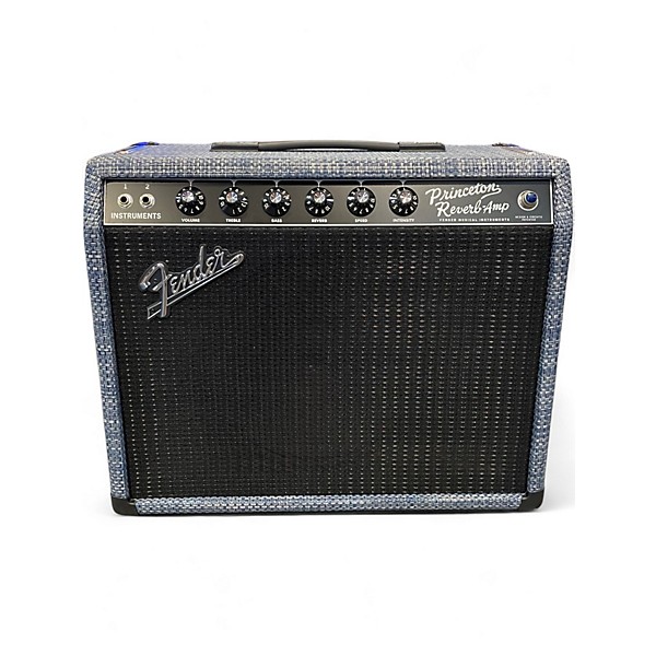 Used Fender Limited Edition 65 Princeton Reverb Chilewich Denim Tube Guitar Combo Amp