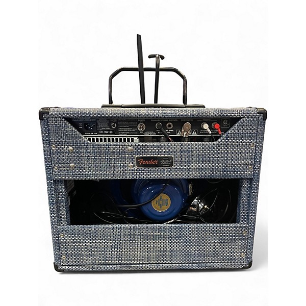 Used Fender Limited Edition 65 Princeton Reverb Chilewich Denim Tube Guitar Combo Amp