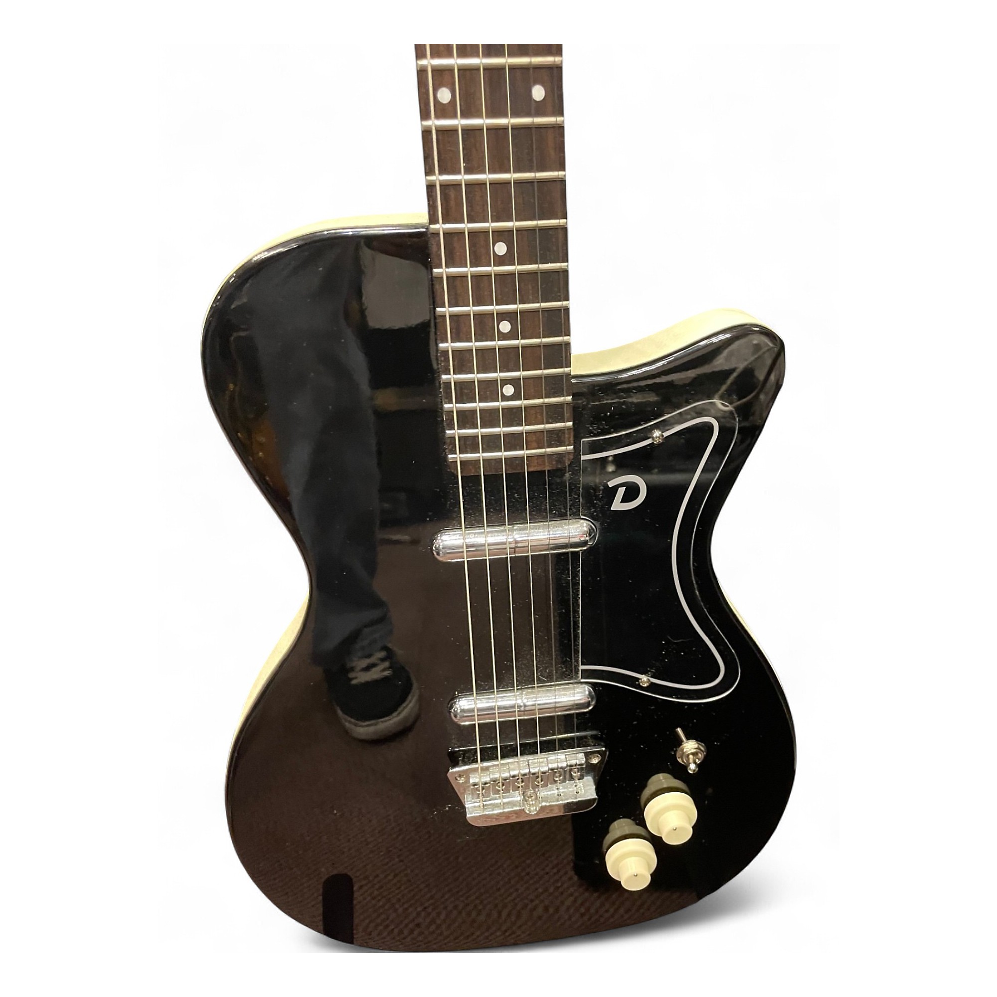 Used Danelectro '56 U2 Black Hollow Body Electric Guitar