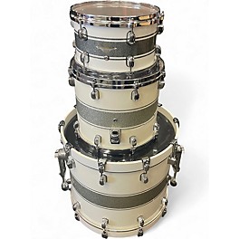 Used TAMA 3 Piece Starclassic Silver Snow Racing Stripe Drum Kit