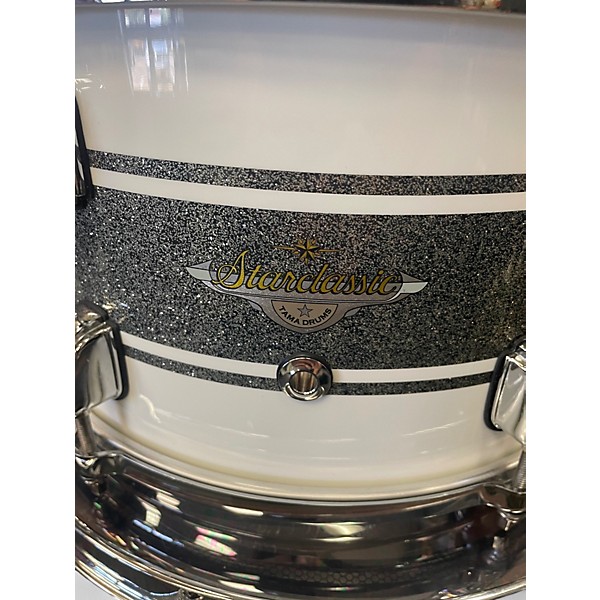 Used TAMA 3 Piece Starclassic Silver Snow Racing Stripe Drum Kit