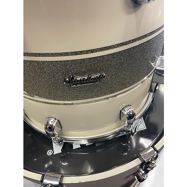 Used TAMA 3 Piece Starclassic Silver Snow Racing Stripe Drum Kit