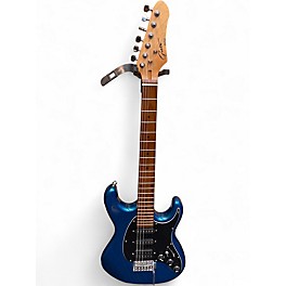 Used Grote S-Style Metallic Blue Solid Body Electric Guitar