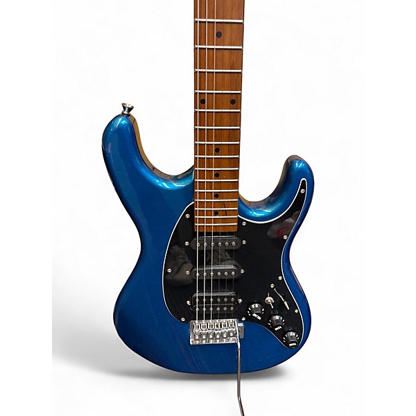 Used Grote S-Style Metallic Blue Solid Body Electric Guitar