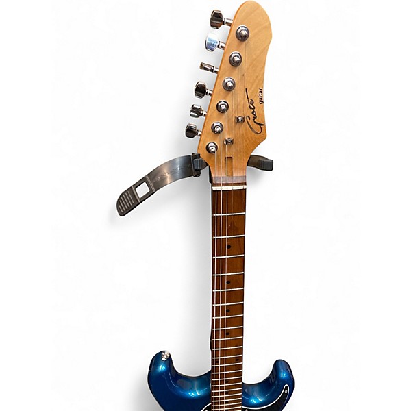 Used Grote S-Style Metallic Blue Solid Body Electric Guitar