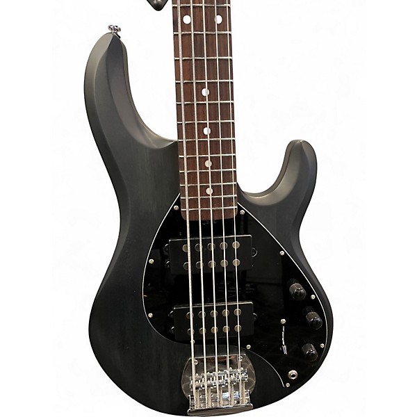 Used Sterling by Music Man STING RAY 5 Black Electric Bass Guitar