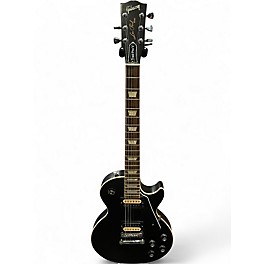 Used Gibson Les Paul Traditional Pro V Satin Top Black Solid Body Electric Guitar
