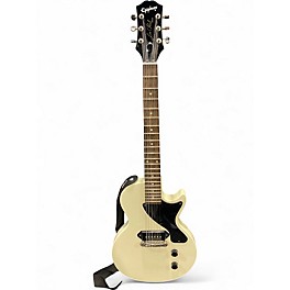 Used Epiphone Billie Joe Armstrong Les Paul Junior Single Cut Black and White Solid Body Electric Guitar