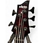 Used Schecter Guitar Research omen elite bass Crimson Red Trans Electric Bass Guitar