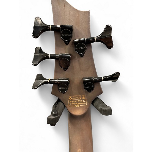 Used Schecter Guitar Research omen elite bass Crimson Red Trans Electric Bass Guitar