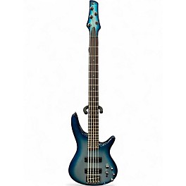 Used Ibanez SR405 5 String Blue Burst Electric Bass Guitar