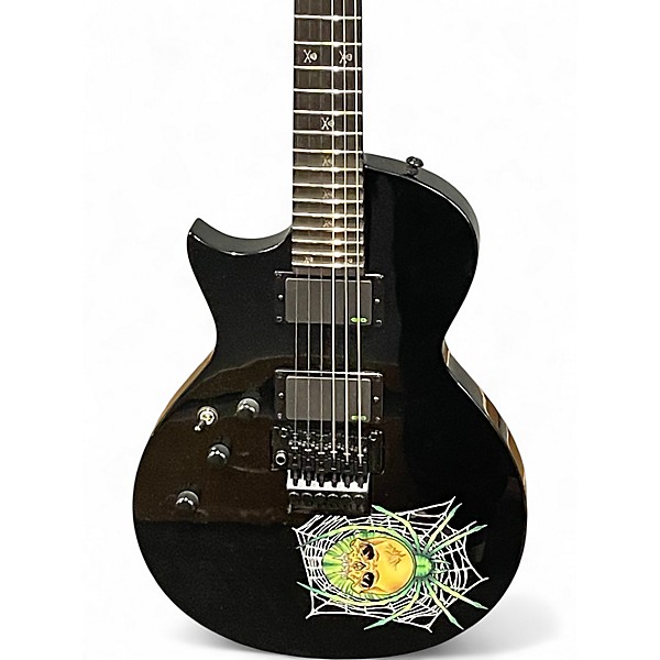ギター ESP LTD JH330 ESP LTD H-330 Flame Maple Top Electric Guitar See-Thru Black