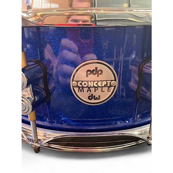 Used PDP by DW 5.5X14 Concept Series Snare Blue Drum