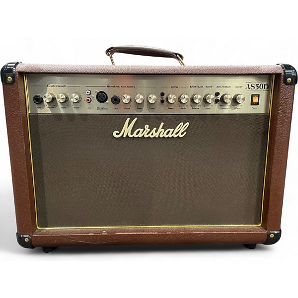 Used Marshall AS50D 50W 2X8 Acoustic Guitar Combo Amp