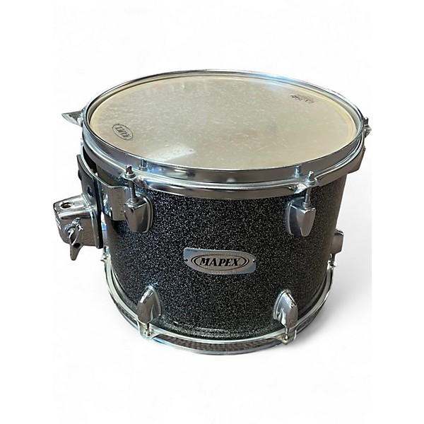 Used Mapex 5 Piece QR Voyager Sparkle Onyx Drum Kit
