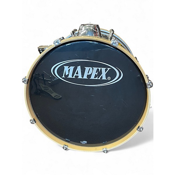 Used Mapex 5 Piece QR Voyager Sparkle Onyx Drum Kit