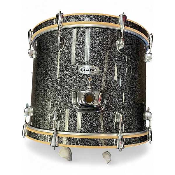 Used Mapex 5 Piece QR Voyager Sparkle Onyx Drum Kit