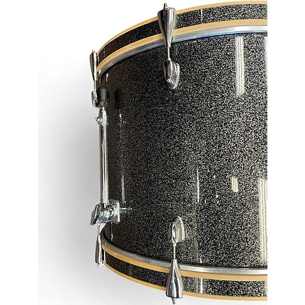 Used Mapex 5 Piece QR Voyager Sparkle Onyx Drum Kit