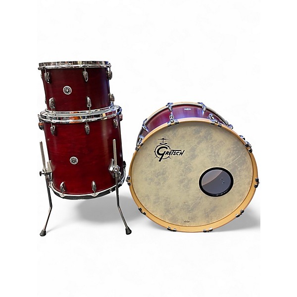 Used Gretsch Drums 3 Piece Brooklyn Series Satin Cherry Stain Drum Kit